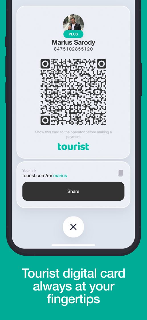 Screenshot dell'app Tourist 4